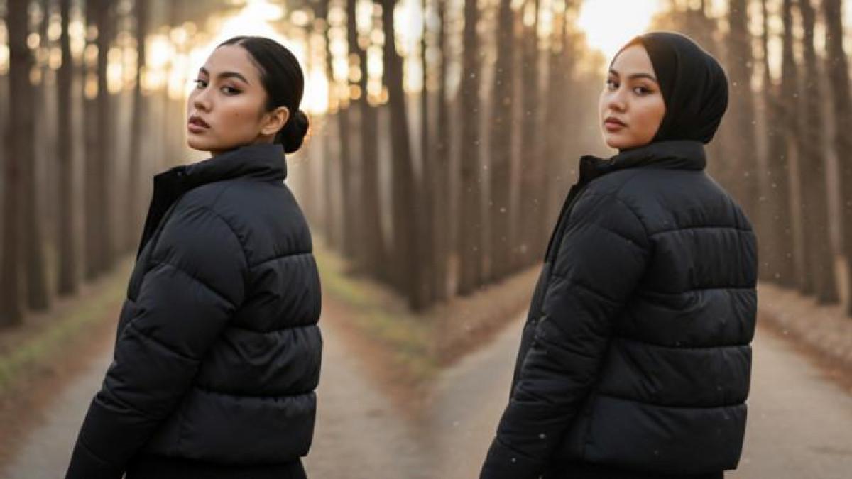 PROMPT GEMINI AI - Contoh foto hasil editan Gemini AI dari foto selfi menggunakan prompt Estetika Y2K di Hutan Senja, Jumat (14/11/2025). (SERAMBINEWS.COM/AI)