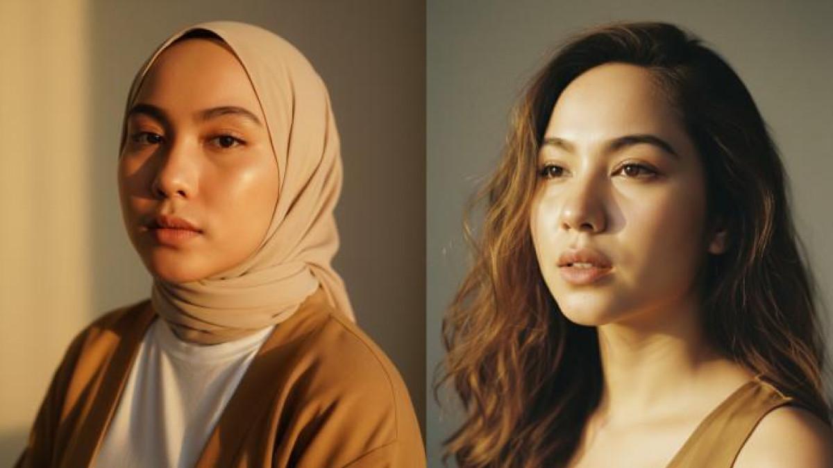  PROMPT GEMINI AI - Contoh foto hasil editan Gemini AI dari foto selfie menggunakan prompt Potret Golden Hour Dramatis, Kamis (9/10/2025).