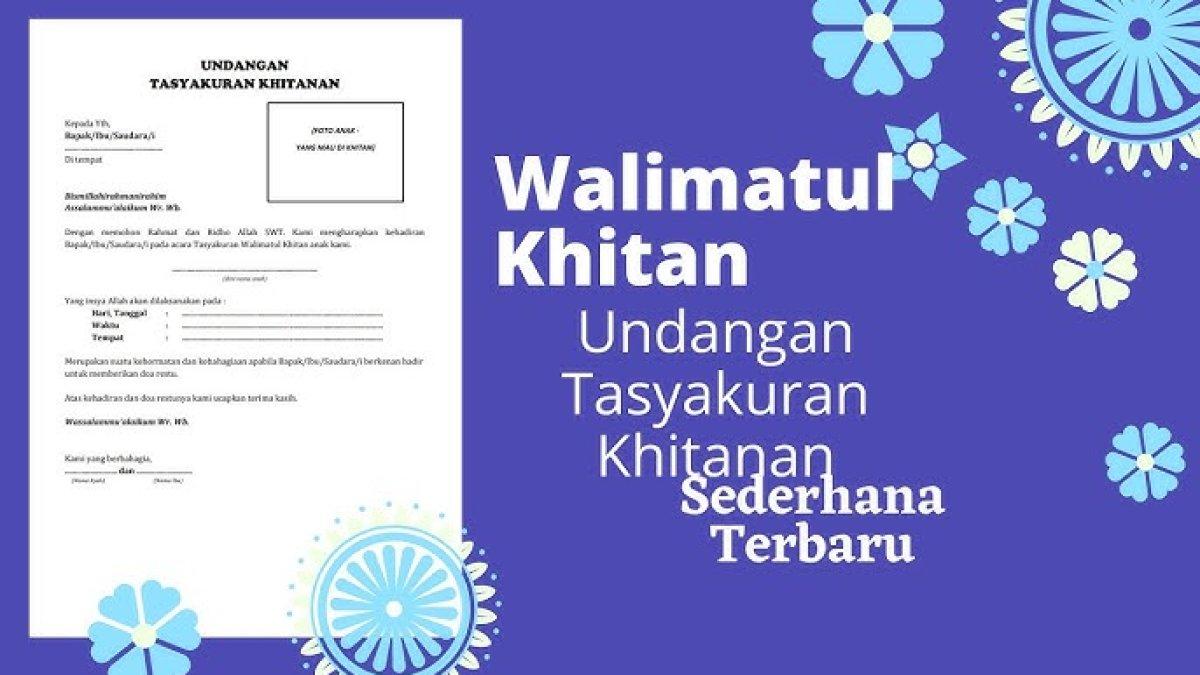 Contoh Undangan Khitanan Lewat WhatsApp Grub dan Perorangan, Sederhana Tapi Menarik