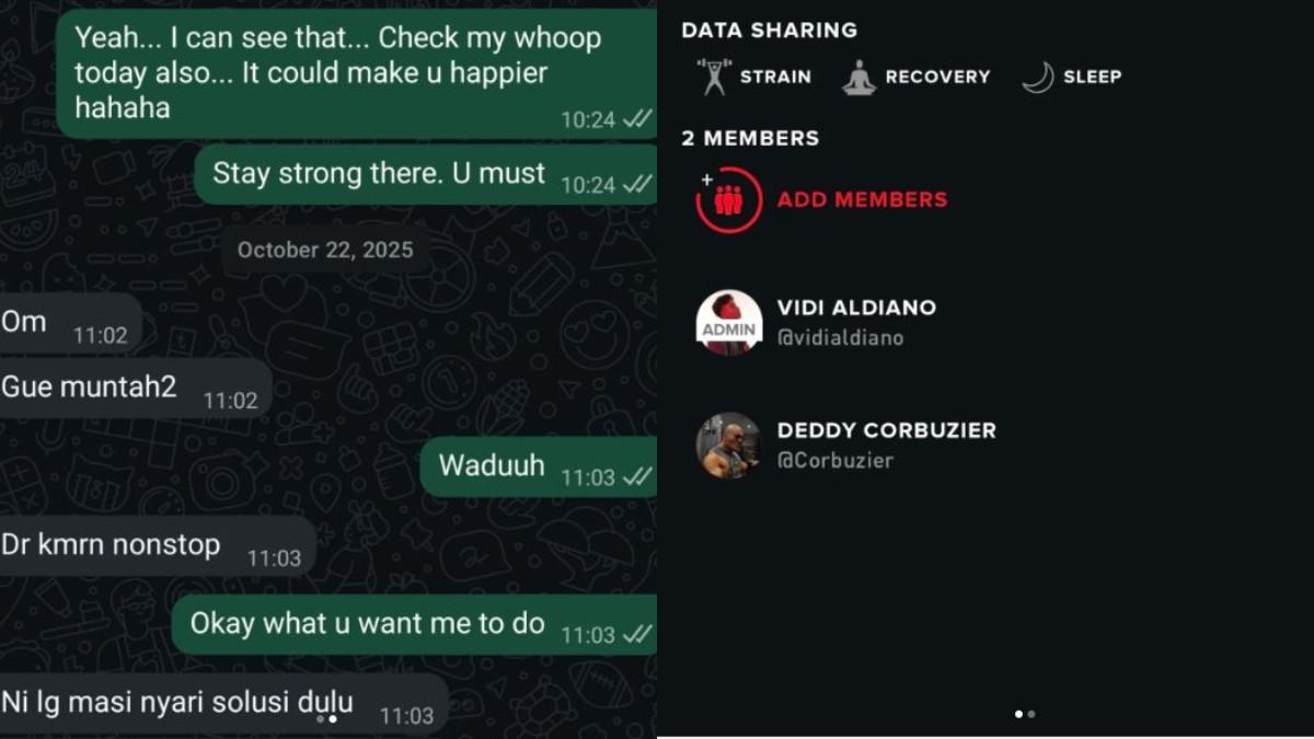 Deddy mengungkapkan bahwa dirinya akan melepas perangkat Whoop Band yang selama ini selalu ia kenakan di pergelangan tangannya.