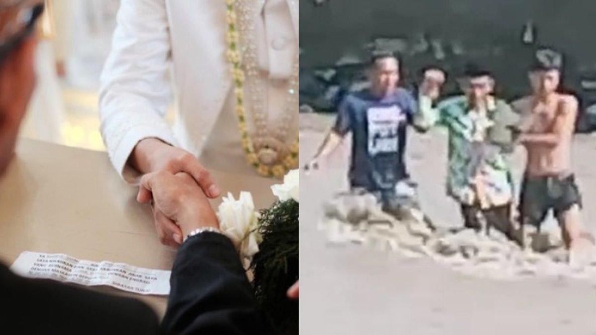 Kisah Pak Penghulu Seberangi Banjir Lahar Semeru Demi Nikahkan Warga di Lumajang Jatim, Basah Semua