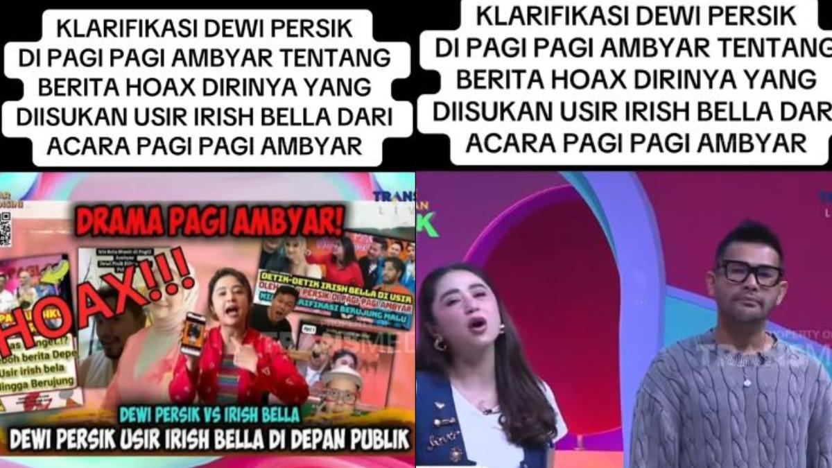 Dewi Perssik akhirnya memberikan klarifikasi bersama rekan-rekan sesama host, Rian Ibram, Caren Delano dan Nassar.