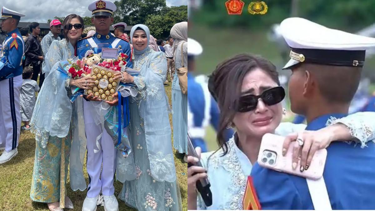 Dewi Perssik ungkap rasa bangga sang anak lulus Prabhatar Akmil.