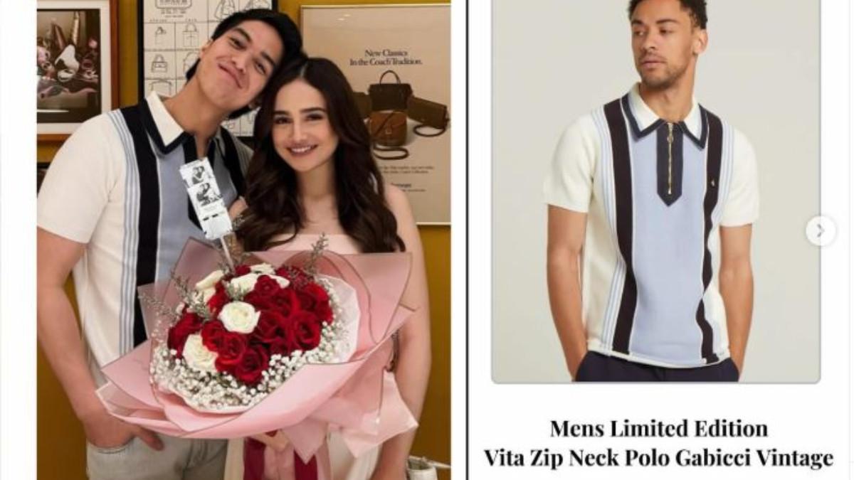 OOTD MAHAL - Saat merayakan Valentine bersama Syifa Hadju, El Rumi tampil simpel namun tetap stylish dengan Mens Limited Edition Vita Zip Neck Polo seharga Rp2,2 juta.