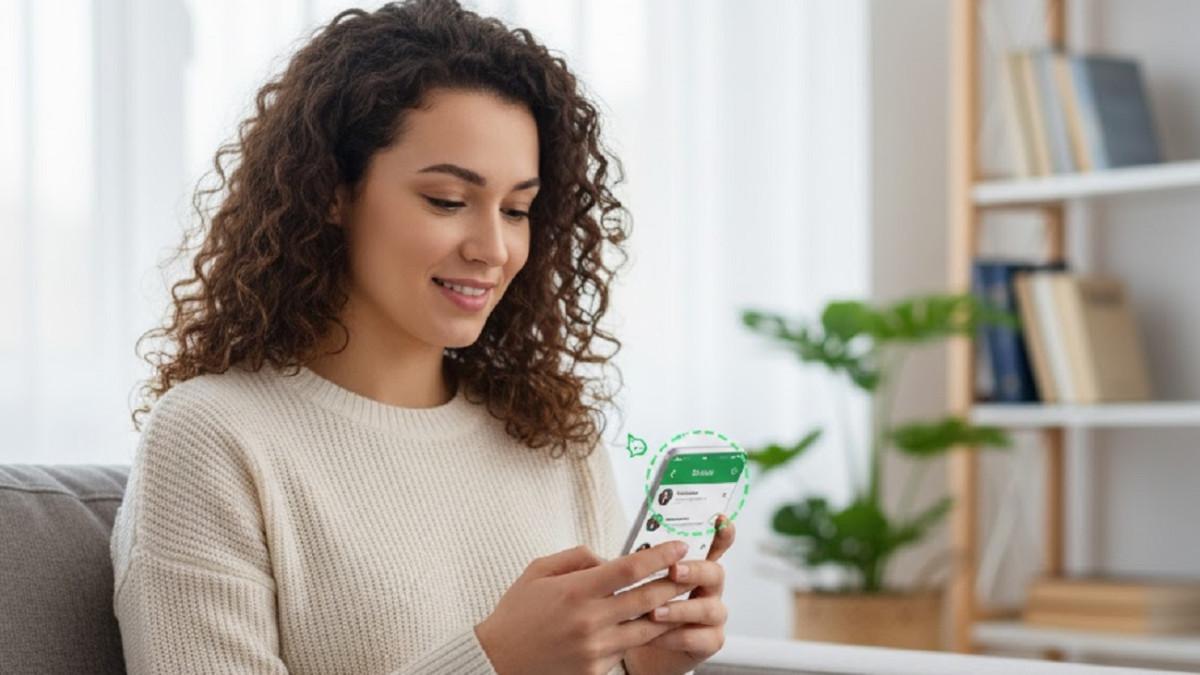 FITUR LINGKARAN PUTUS - WhatsApp menambahkan simbol lingkaran putus sebagai fitur baru untuk membedakan pesan biasa dengan balasan status