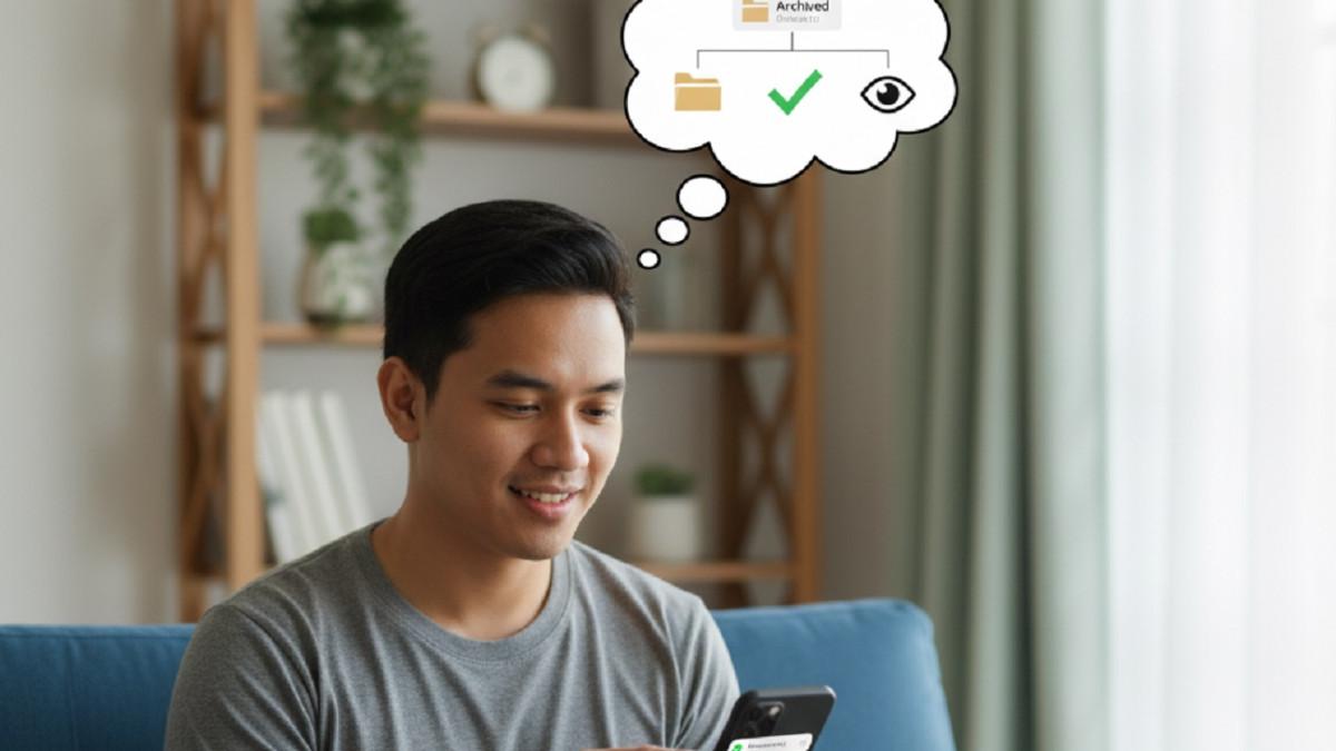FITUR SEMBUNYIKAN - WhatsApp punya fitur untuk sembunyikan chat, tapi bisa ditampilkan lagi dengan langkah mudah.