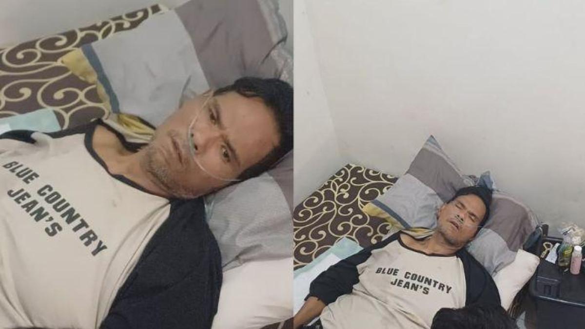 Kondisi Fahmi Bo tak bisa jalan, kini banyak menghabiskan waktu dengan berbaring di tempat tidur.