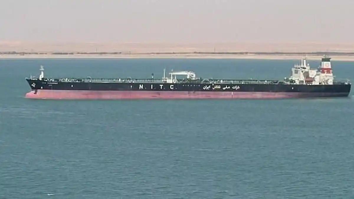 SUPERTANKER - Gambar tangkap layar yang menunjukkan Kapal Supertanker Sabiti milik Iran. Di tengah blokade AS di Selat Hormuz, Iran mengklaim sebuah kapal supertankernya melintas di selat tanpa gangguan apapun.