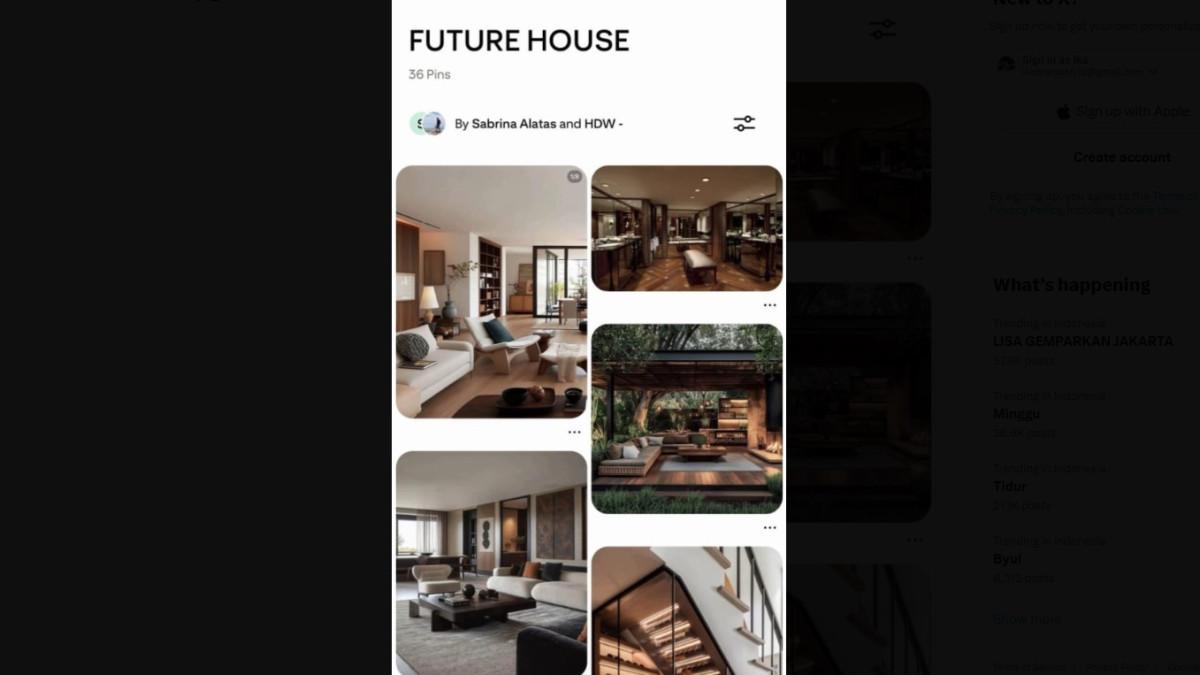 Akun bernama HDW, yang diyakini milik Hamish Daud, ternyata memiliki folder bersama dengan Sabrina bernama “Future House”.