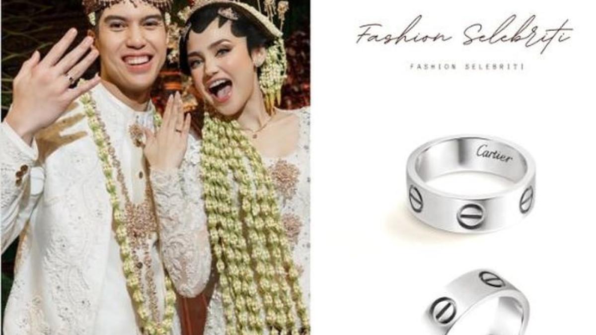 Harga cincin kawin El Rumi, detailnya terlihat begitu unik.