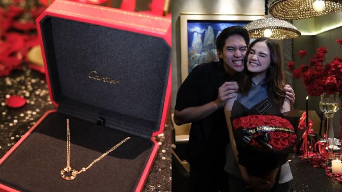 Harga kalung mewah yang diberikan El Rumi untuk Syifa Hadju di momen anniv hubungan ke-1.