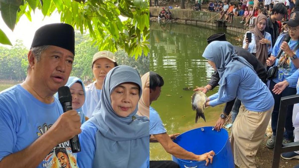 Harry Kiss dan Besbarini ditemui di kawasan TPU Tanah Kusir, Jakarta Selatan pada Jumat (17/4/2026)