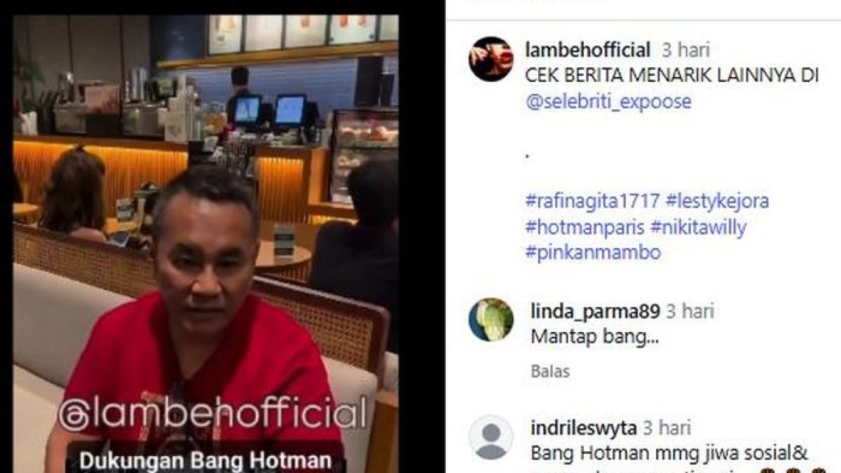 DUKUNGAN HOTMAN PARIS - Hotman Paris Bela Pinkan Mambo yang Dihujat Gegara Memilih Mengamen di Jalanan.