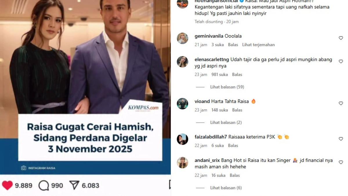 GAJI JADI ASPRI HOTMAN PARIS - Dengan lebih dari sembilan juta pengikut di Instagram, Hotman juga menambahkan bahwa Raisa tak perlu khawatir soal finansial jika bergabung menjadi asistennya.