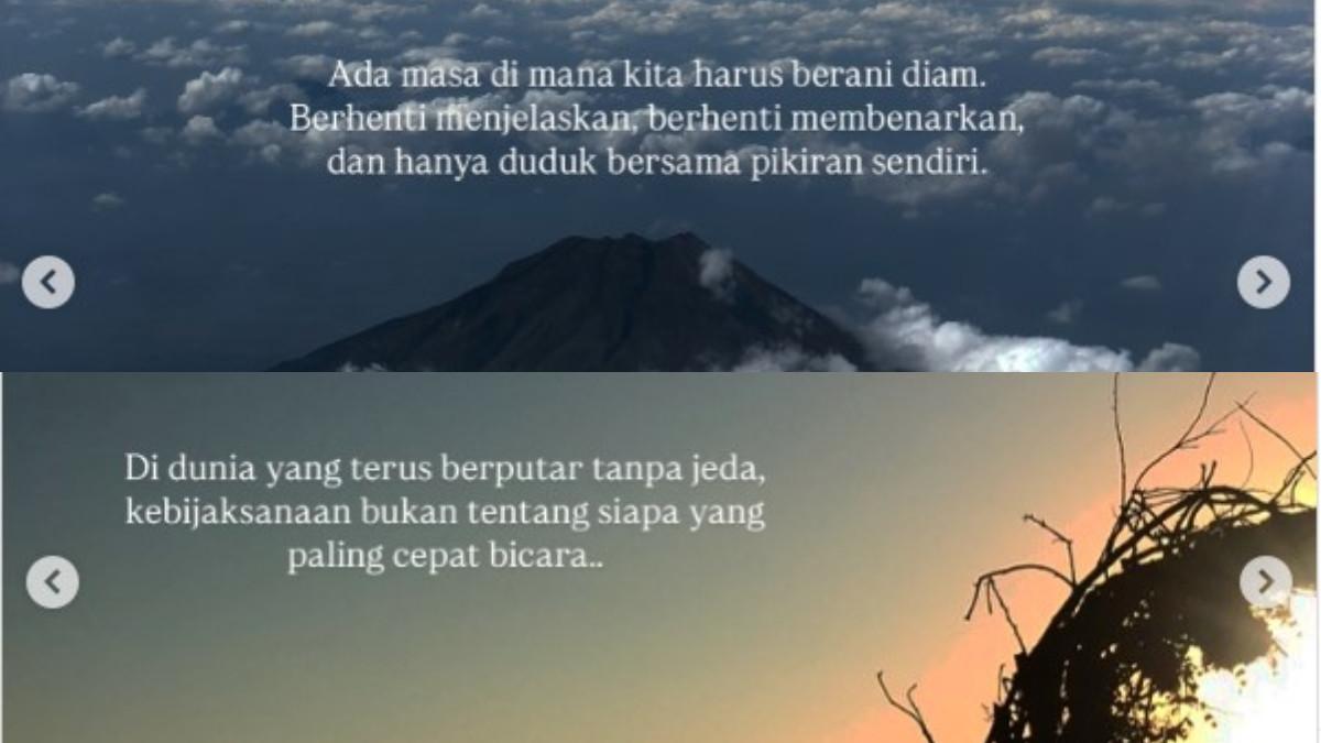 KAKAK RAISA - Ia juga menyinggung pentingnya menahan diri untuk diam dan mendengarkan, dibanding terburu-buru membenarkan diri sendiri.