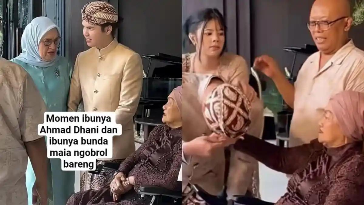 Ibunda Ahmad Dhani terlihat berkomunikasi dengan mantan besannya.