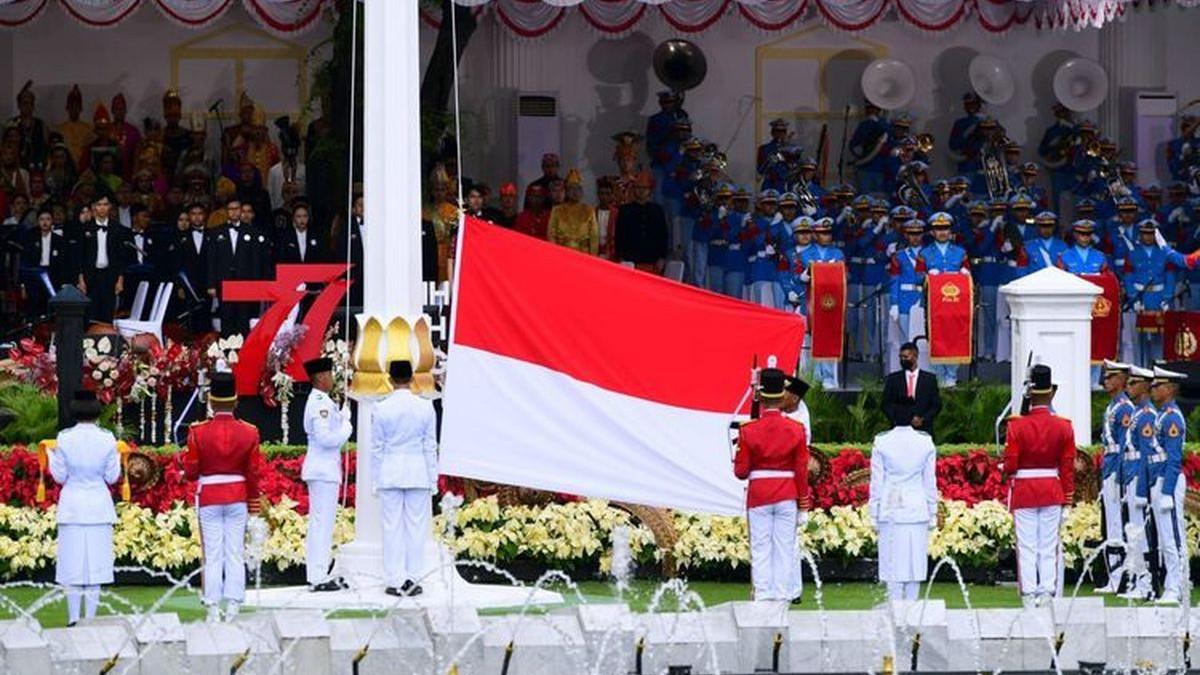 Ilustrasi upacara peringatan 17 Agustus RI di Istana.