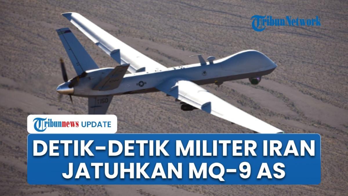 PERANG IRAN - Iran rilis video detik-detik tembak jatuh drone tempur canggih milik Amerika Serikat. AS masih bungkam