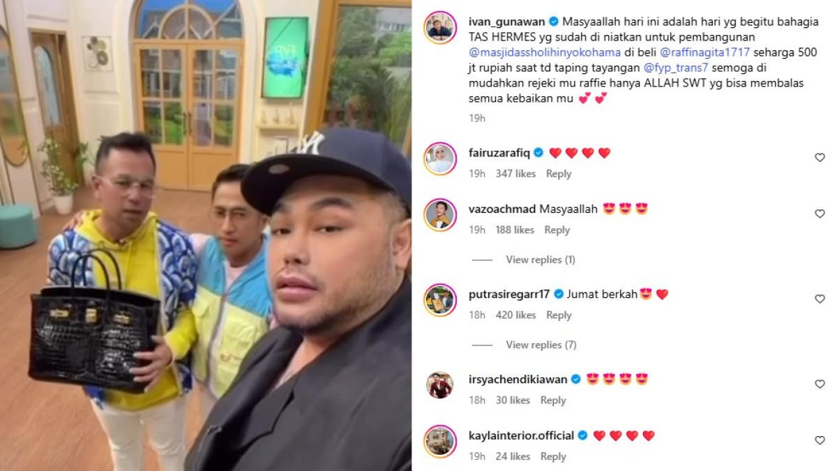 Ivan Gunawan kemudian mengajak semua yang hadir untuk berdoa agar transaksi tersebut membawa berkah bagi banyak orang.
