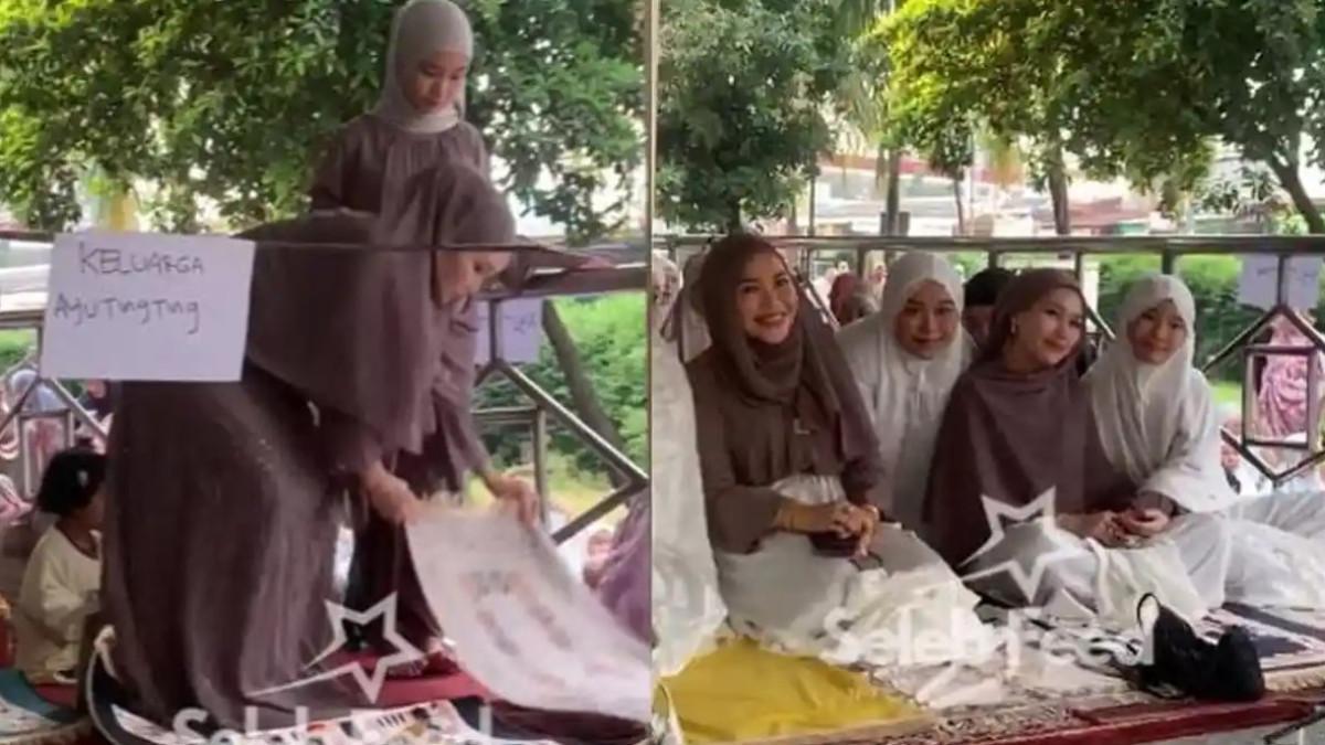 Keluarga Ayu Ting Ting diduga sudah booking tempat khusus untuk sholat Id.