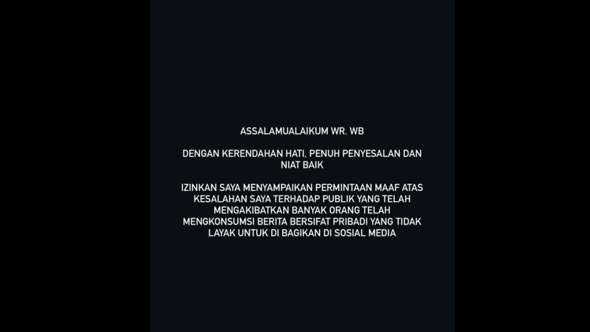 Kini Clara memutuskan menghapus seluruh konten terkait aib suaminya dari media sosial.
