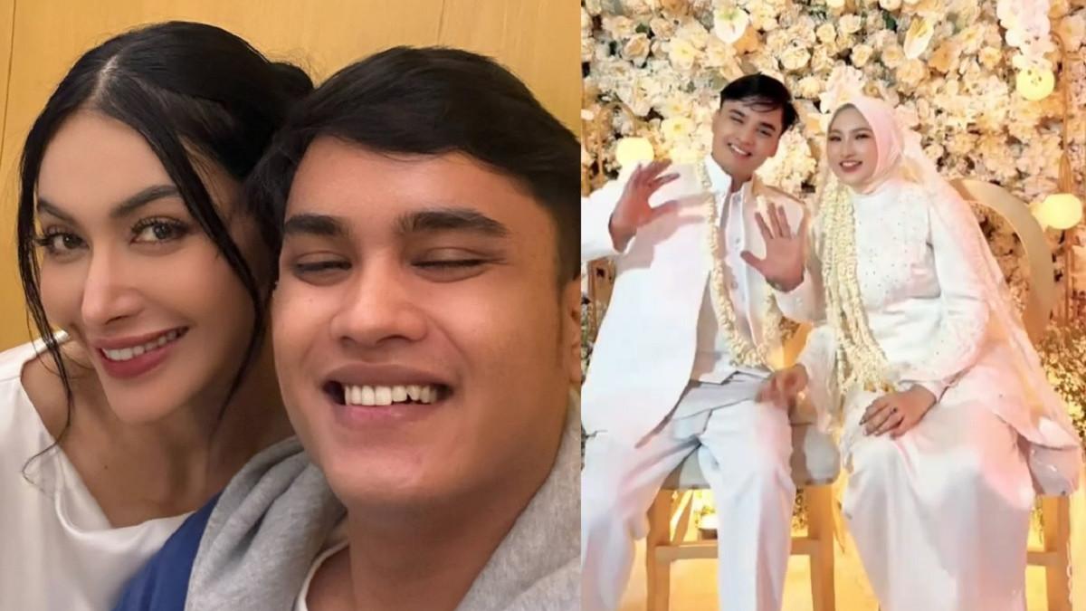 RESSA ROSSANO MENIKAH - Kolase potret Ressa bersama Denada dan Ressa bersama istri barunya