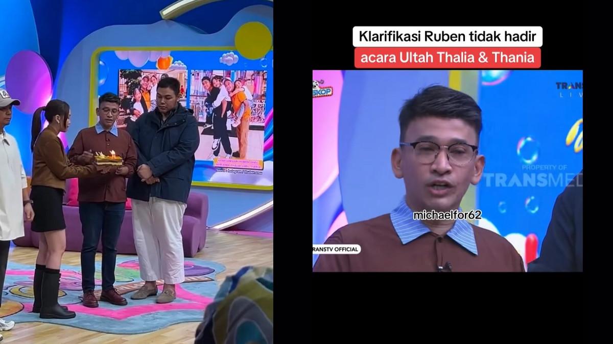 KONFLIK RUBEN ONSU - Kolase potret Ruben Onsu ungkap alasan tidak hadiri perayaan ulang tahun kedua putrinya, Thalia dan Thania