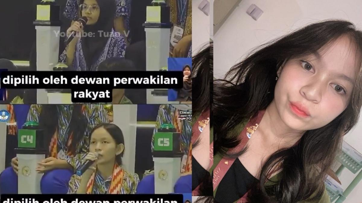LCC MPR RI - Kolase potret video perbandingan jawaban dua peserta LCC MPR RI yang sedang dipermasalahkan