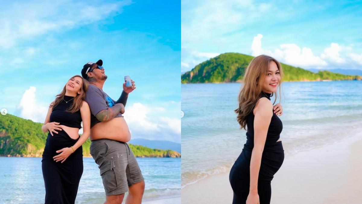 Lindi Fitriyana memperlihatkan momen bersama Virgoun sambil memamerkan baby bump.