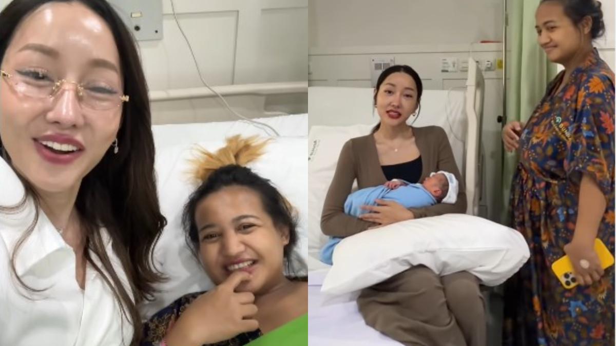 Lucinta Luna bergegas menuju rumah sakit untuk menjenguk sahabatnya, Lina Mukherjee.