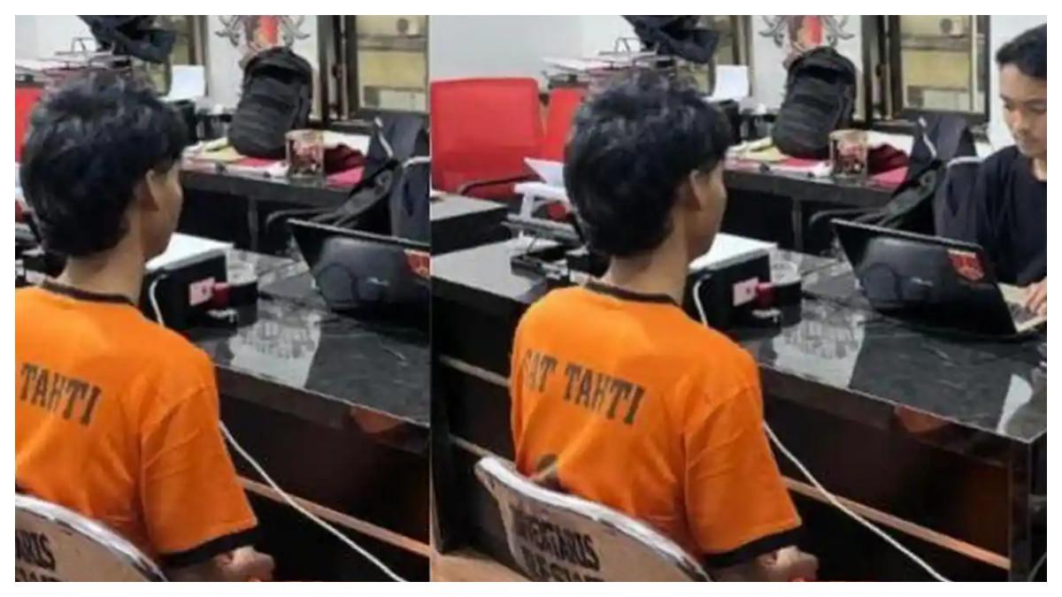 M-BANKING EROR - Pemuda asal Kabupaten Way Kanan, Lampung Nugroho Nanang Pratikto (24) yang mencuri uang milik temannya sendiri. Ia menarik uang total Rp 10 juta dari ATM milik rekannya itu.