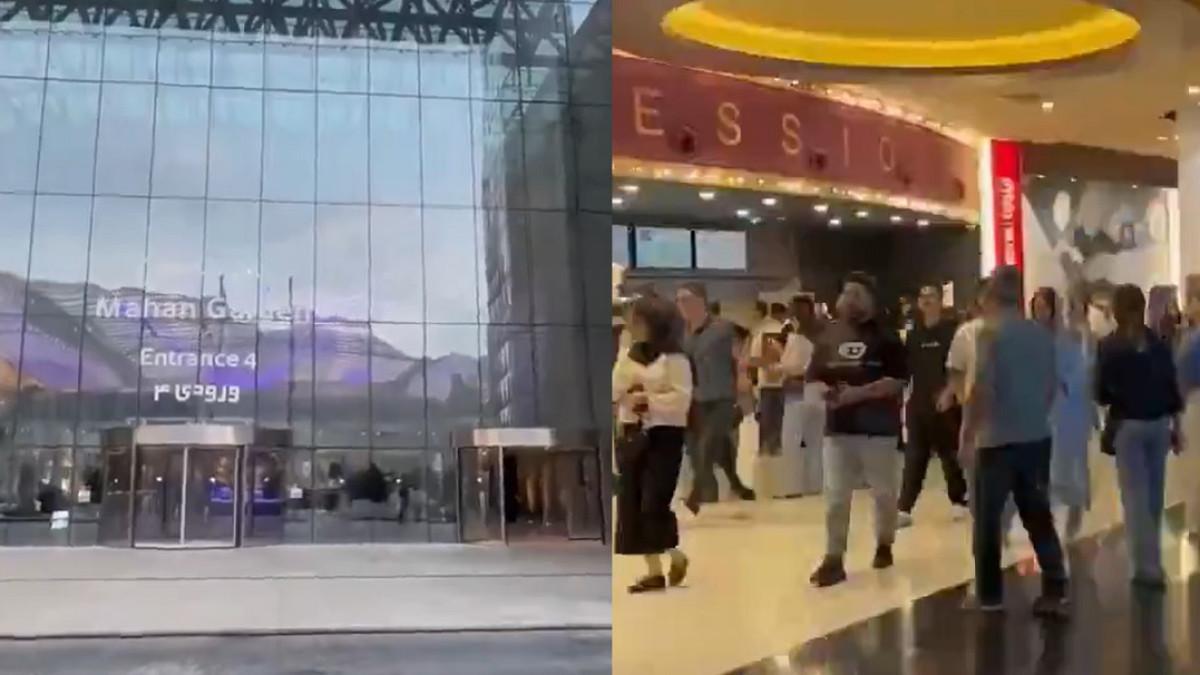 PERANG IRAN - Suasana mall di Iran. Mall terbesar di dunia yang ada di Teheran tetap ramai meski sedang perang
