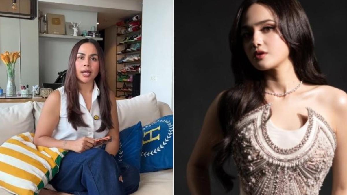 Melaney Ricardo membagikan momen saat membuka hampers pernikahan tersebut melalui akun media sosial pribadinya.