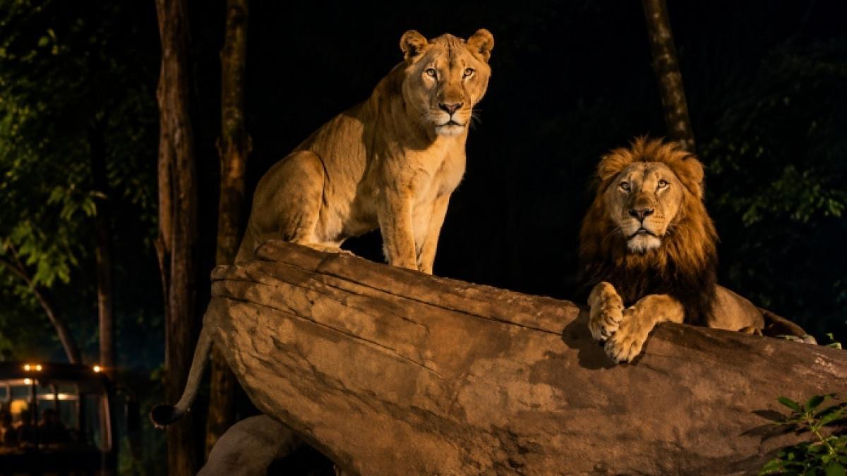 NIGHT SAFARI - di Taman Safari Prigen Pasuruan, Jawa Timur untuk wisata malam.