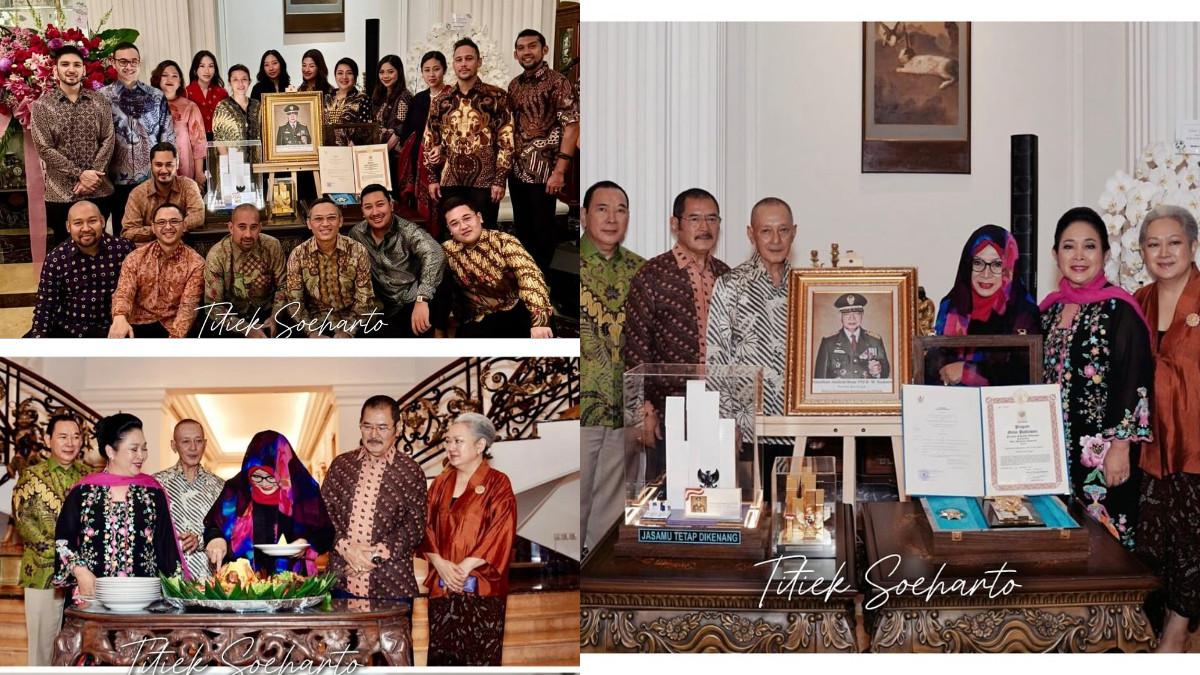 Momen Keluarga Cendana adakan syukuran setelah Soeharto dianugerahi gelar Pahlawan Nasional.
