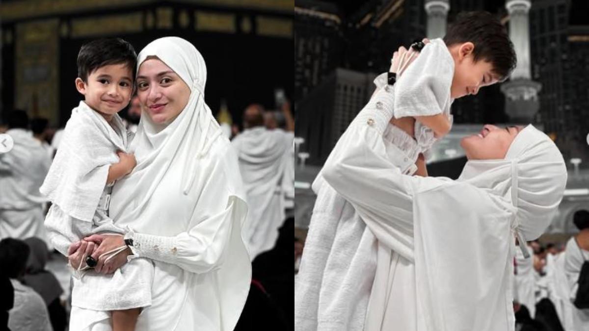 Nathalie Holscher dan TikToker Nuke Cantika tiba untuk menjalankan ibadah umrah pada 26 Februari 2026.