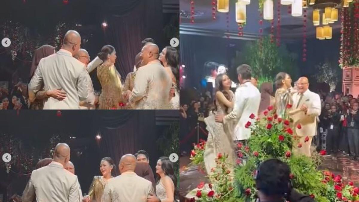 PERNIKAHAN EL RUMI - Musisi Maia Estianty dan Mulan Jameela mendadak jadi sorotan saat dansa dengan suami masing-masing di pernikahan El Rumi