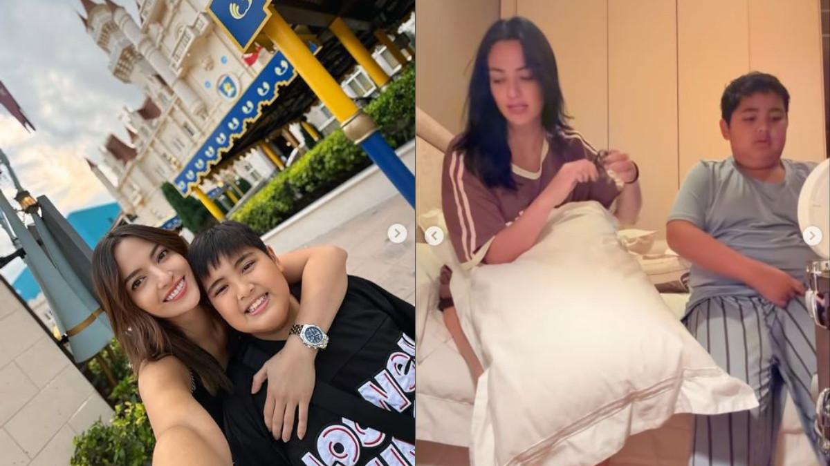 Nia Ramadhani menuliskan pesan penuh rasa bangga terhadap perkembangan Mainaka yang semakin terlihat seiring waktu.