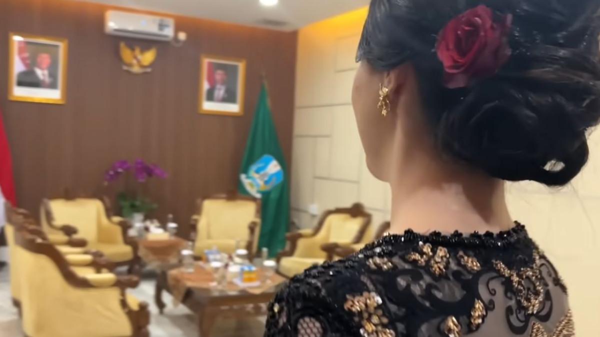 Penampakan ruang kerja baru Emil Dardak setelah kantor yang lama dibakar massa.