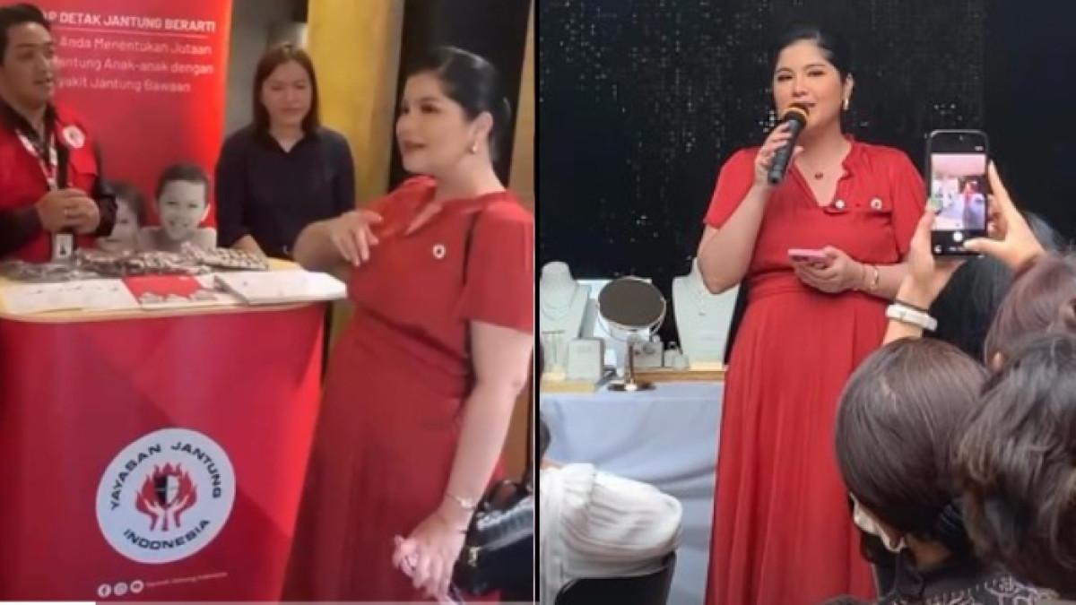 Penampilan Annisa Pohan dengan perut buncit disorot, diduga sedang hamil anak kedua.