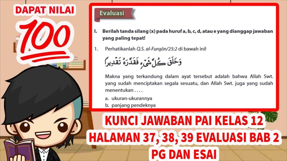 Kunci Jawaban PAI Kelas 12 Halaman 31 32 33 34 35 36 37, Bab 1: Sabar Menghadapi Musibah dan Ujian