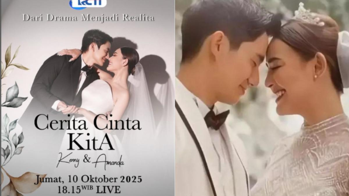 DISIARKAN LIVE - Pernikahan Amanda Manopo dan Kenny Austin akan digelar besok, Jumat, 10 Oktober 2025. Acara bakal disiarkan langsung di TV swasta.