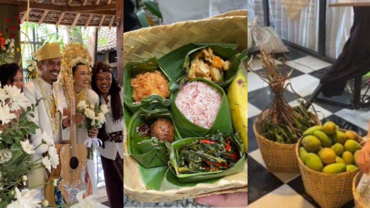 'Nikah Minim Sampah' Pengantin Usung Tema Ramah Lingkungan, Makanan Diwadahi Besek, Oleh-oleh Pete