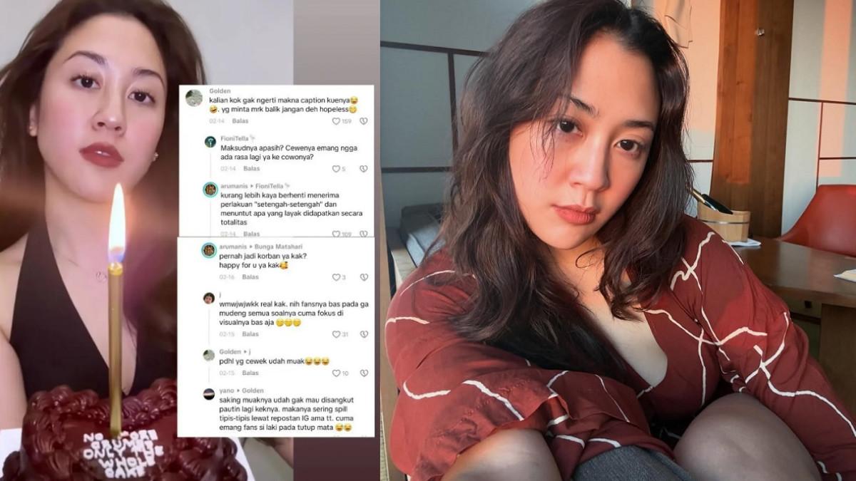 SHERINA MUNAF - Potret Sherina Munaf membawa kue ulang tahun untuk rayakan hari kelahirannya. Caption di kue ultah jadi sorotan