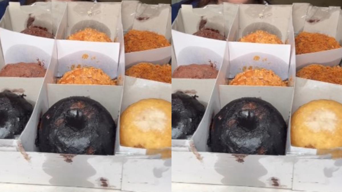 DONAT PINKAN DIKRITIK - Penampakan donat Pinkan Mambo yang disebut mirip odading.