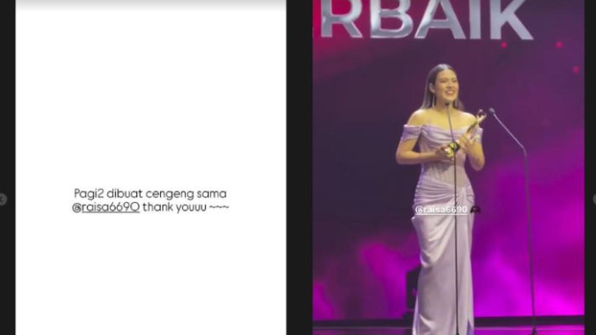 Raisa memberikan semangat bagi para tenaga medis yang berjibaku merawat pasien kanker.