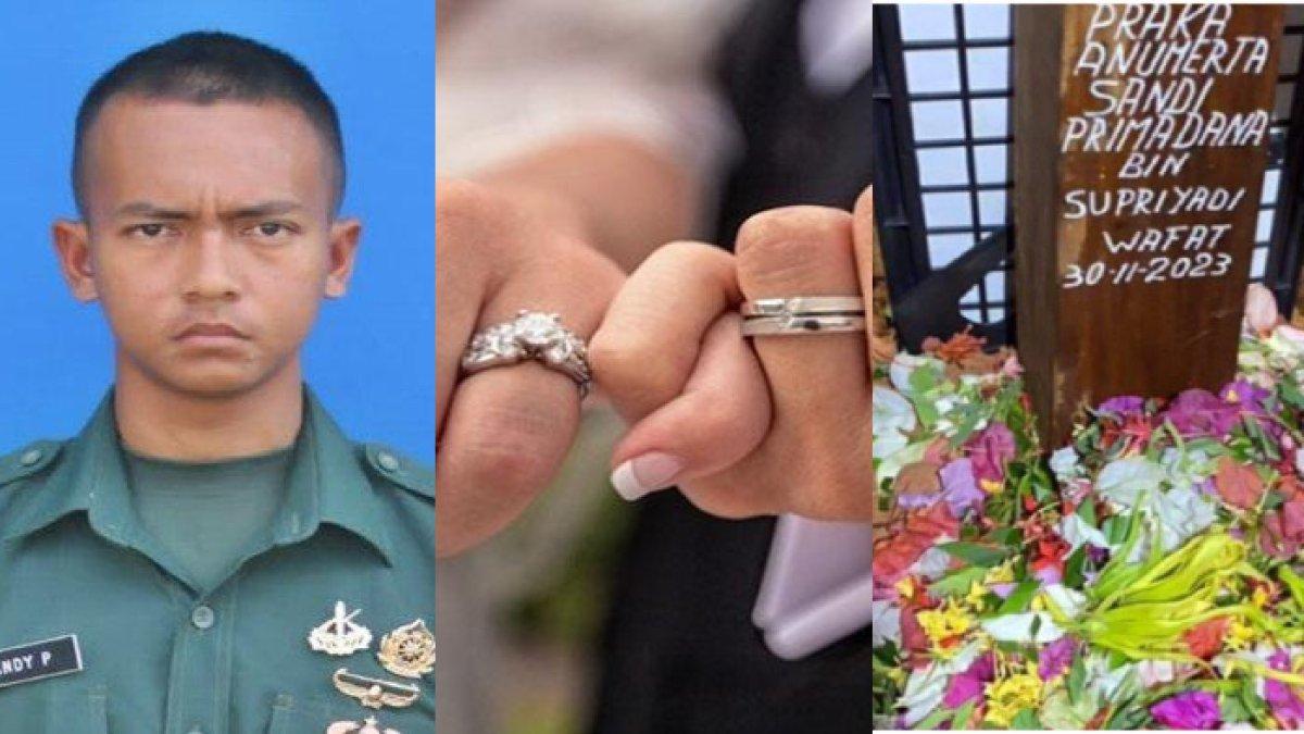 SOSOK Pratu Sandy Gugur Ditembak KKB, Impian Nikah Desember Gagal, Tinggalkan Pacar yang Yatim Piatu