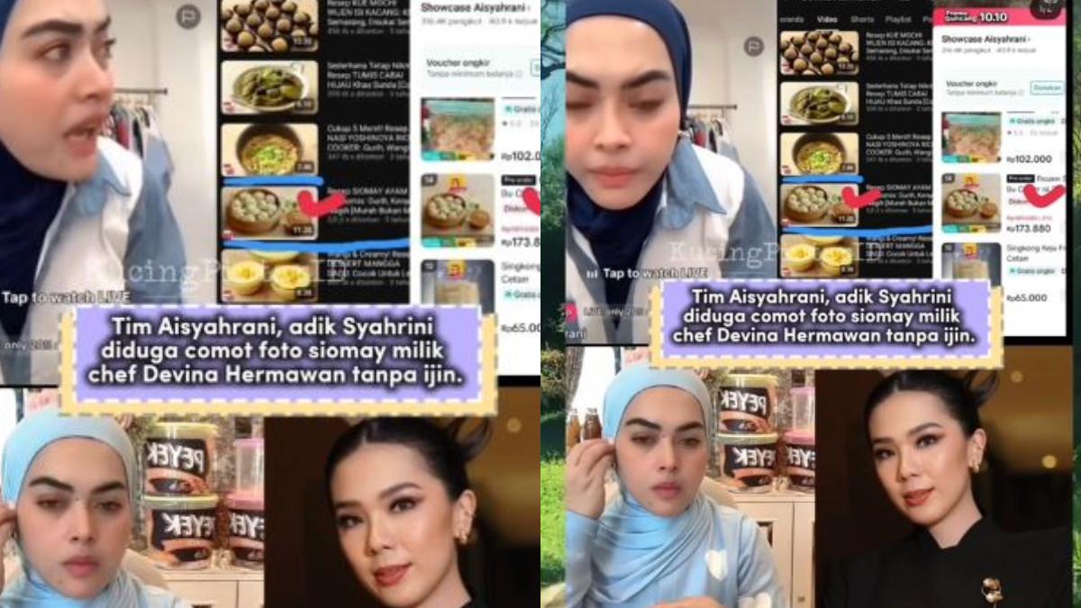 KLARIFIKASI - Di sisi lain, adik ipar Reino Barack menuturkan bahwa setelah ditelusuri, ternyata banyak pihak lain yang juga memakai foto siomay milik Chef Devina.
