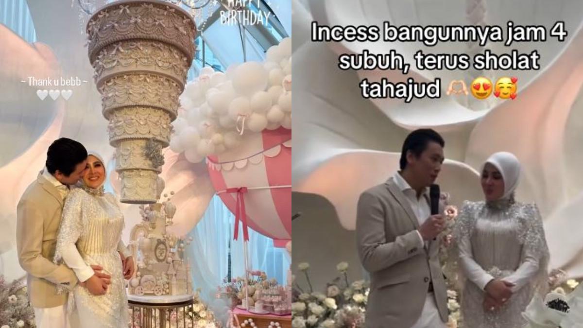 RUTINITAS SYAHRINI - Rutinitas pagi Syahrini pun disebut cukup padat. Setelah bangun dini hari, ia melanjutkan dengan salat Subuh dan langsung mengurus sang anak.