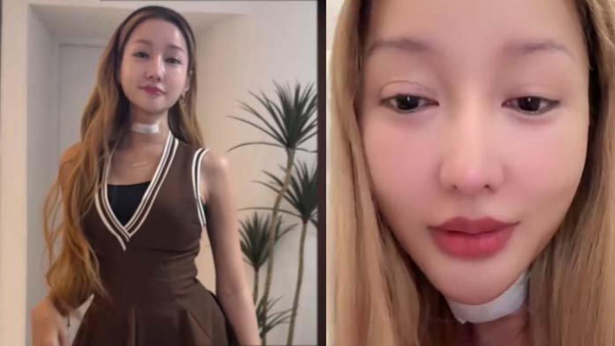 SUARA LUCINTA LUNA BERUBAH: Tangkapan layar Lucinta Luna saat melakukan siaran langsung di akun media sosialnya pada Minggu (26/1/2025). Lucinta Luna angkat bicara soal suaranya yang kini telah berubah mirip seperti wanita.